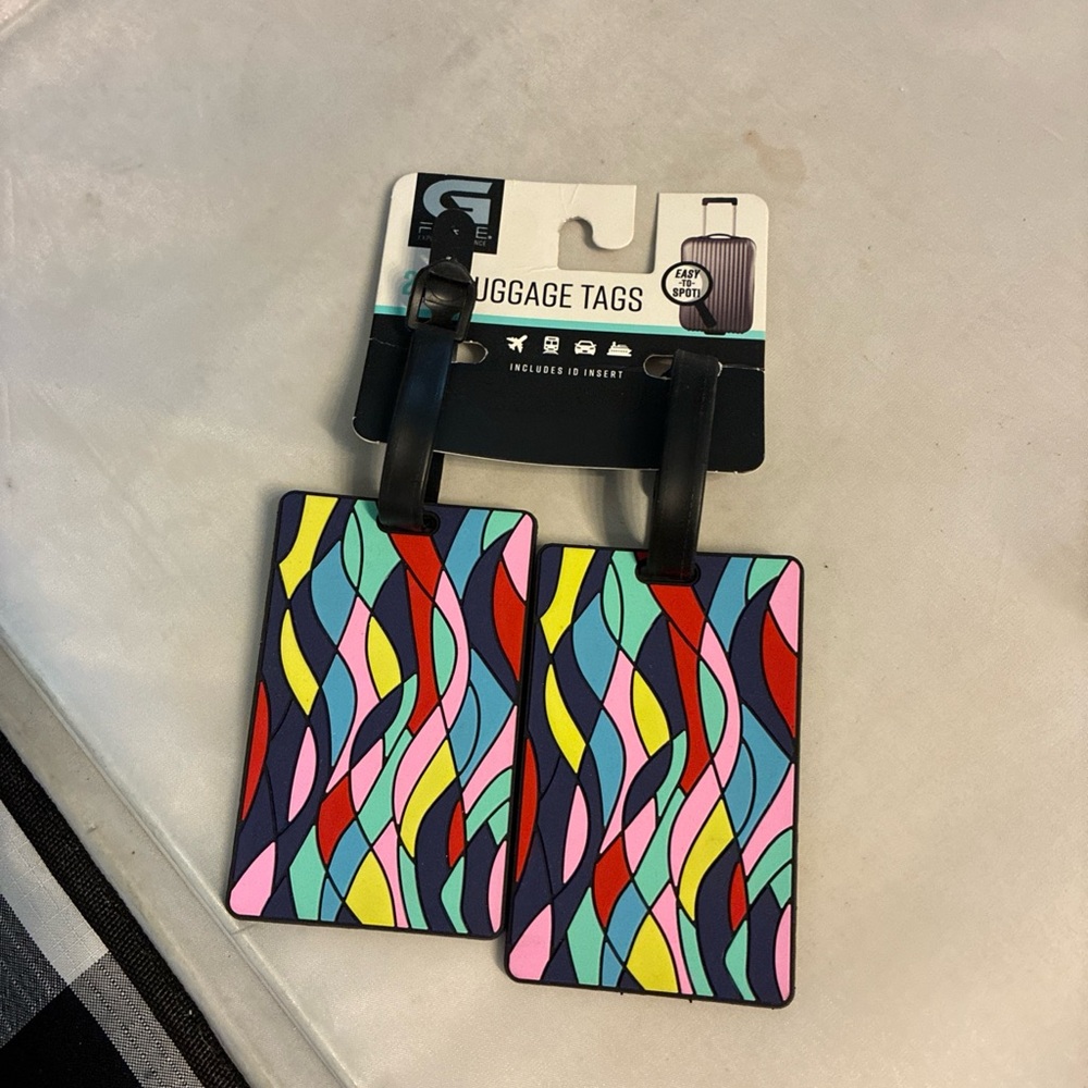 Colorful Abstract Luggage Tags